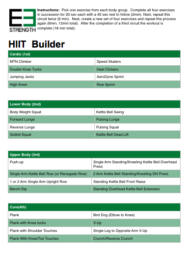 HIIT Builder